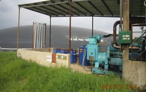 Hệ thống thu khí ga xử lý nước thải chăn nuôi