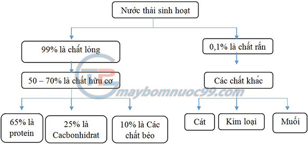 Thành phần nước thải sinh hoạt