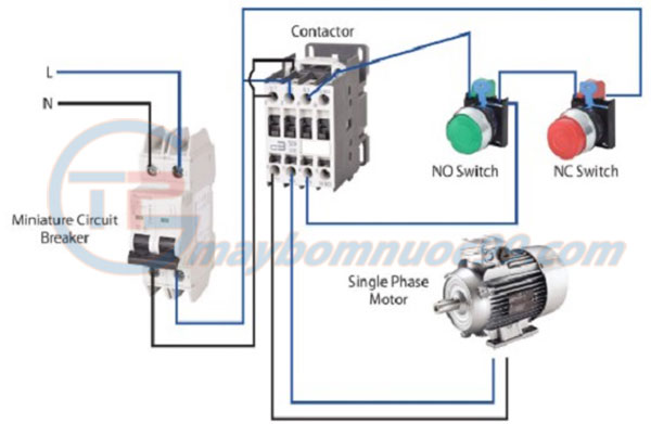 Mạch khởi động từ 1 pha